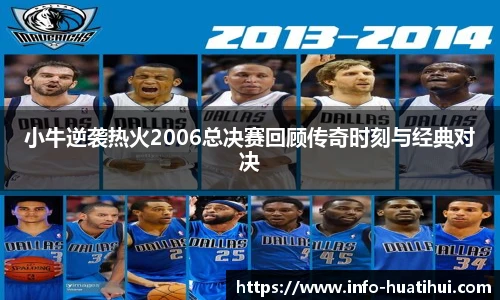 小牛逆袭热火2006总决赛回顾传奇时刻与经典对决